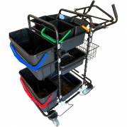 Reng&oslash;ringsvogn 116x51x118cm inkl. tilbeh&oslash;r til mikrofibersystem