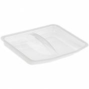 L&aring;g, klar, plast, til 13 ltr. inventarspand