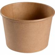Gastro bæger 7,7cm Ø11,5cm 500ml kraft/PE 16 oz brun
