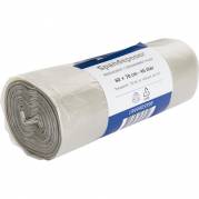 Spandepose 45 liter LDPE/genanvendt 60x70cm produceret i 100% genanvendt plast klar