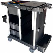 Nordic Recycle Trolley 2.0 Reng&oslash;ringsvogn medium ekskl. d&oslash;re aluminium/genanvendt