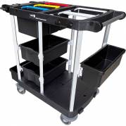 Nordic Recycle Trolley 2.0 Reng&oslash;ringsvogn M, &aring;ben aluminium