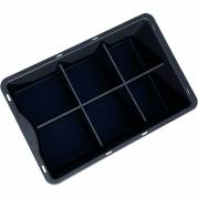 Rumdeler, Nordic Recycle Trolley 2.0, 28x43x13cm, sort, genbrugsplast, til 20 ltr. bakke *Denne vare tages ikke retur*