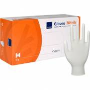 Unders&oslash;gelseshandske Classic M nitril pudderfri hvid