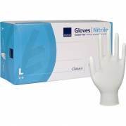 Unders&oslash;gelseshandske Classic L nitril pudderfri hvid