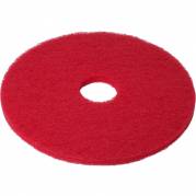 Gulvrondel 8" &Oslash;203mm genanvendt PET fiber til daglig reng&oslash;ring r&oslash;d