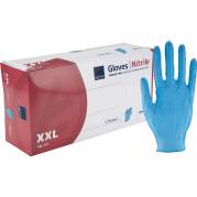 Unders&oslash;gelseshandske  classic str.XXL nitril pudderfri bl&aring;