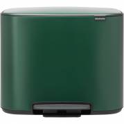 Brabantia Bo pedalspand 1-rums 36 liter grøn stål