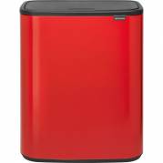 Brabantia Bo Touch Bin affaldsspand 1-rums 60 liter rød plast