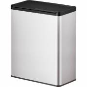 EKO Essential affaldsspand 2-rums 2x20 liter stål mat rustfrit stål