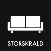 Piktogram 6x6cm folie selvklæbende sort, TIL STORSKRALD