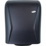 Dispenser, Hagleitner, 22,9x33,3x42,1cm, sort, plast, til h&aring;ndkl&aelig;deruller, elektronisk