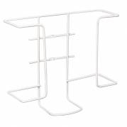 Stativ til handsker i metal til 2 æsker hvid