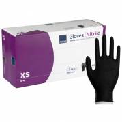Undersøgelseshandske Classic Protect Str. XS nitril pudderfri sort