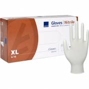 Classic Sensitive nitril undersøgelseshandske XL pudderfri hvid