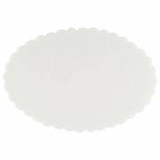 Fadpapir 36x55cm papir pr&aelig;get oval hvid