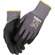 Odin Flex Halvdyppet nitrilhandske str 8 sort, polyester, nitril
