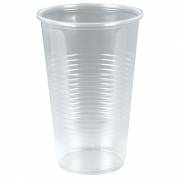 Fad&oslash;lsglas i PP plast med riller 50cl klar