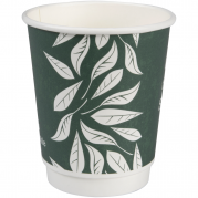 Gastro-Line Green Leaves komposterbar kaffebæger 24cl 