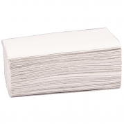 Håndklædeark 100% genbrugspapir 2-lags V-fold hvid
