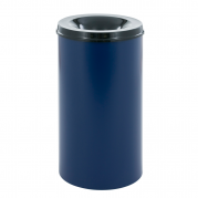 Affaldsspand til indendørs brug selvslukkende blå og sort 50 l