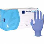 Undersøgelseshandske L Classic Protect nitril blå