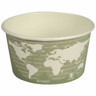 World Art bæger 6,27cm Ø11,45cm 355ml PLA-Pap grøn