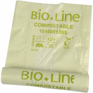 Bio-Line bioposer 100% biologisk nedbrydelig 140 liter grøn