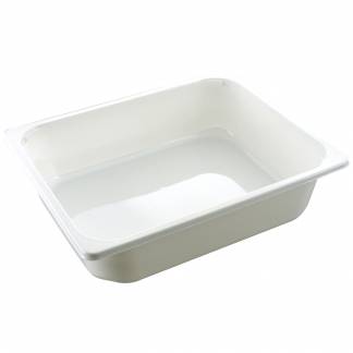 Bakke Plastbakke 5100ml CPET 1-rums Standard Serie 1/2 GN Hvid