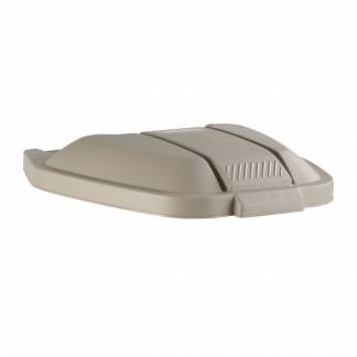 Rubbermaid Låg til tohjulet affaldsspand til kildesortering beige