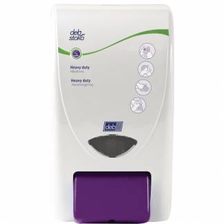 Deb dispenser 2000ml dispenser manuel hvid med lilla knap