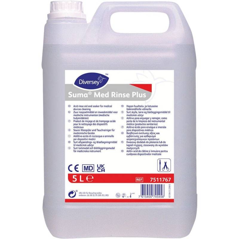 Diversey Suma Med Rinse Plus Iblødsætnings og afspænding 5 liter