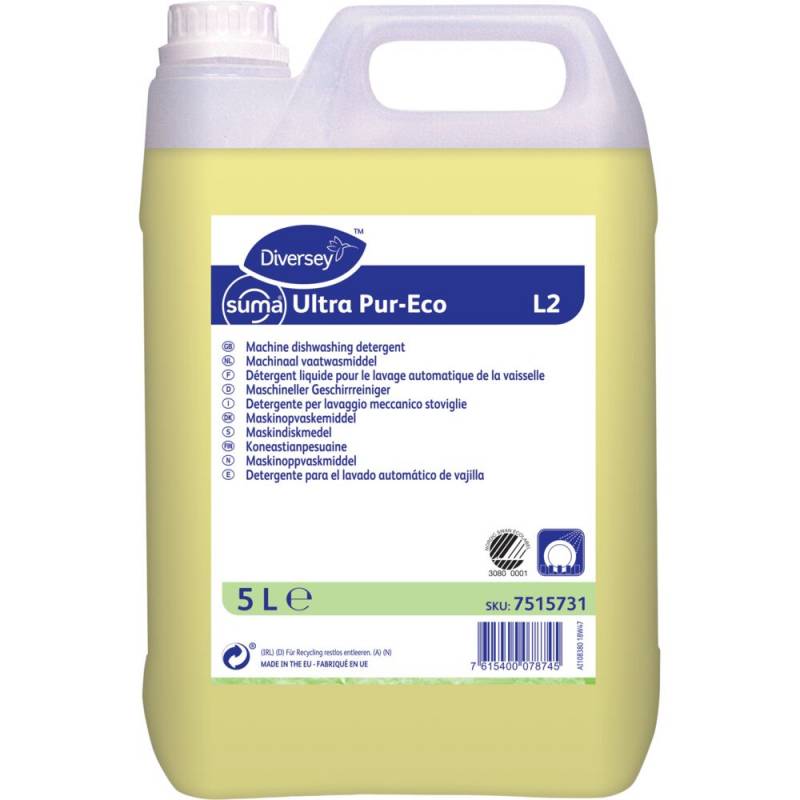 Diversey Maskinopvask uden klor Suma Ultra Pur-Eco L2 5 liter