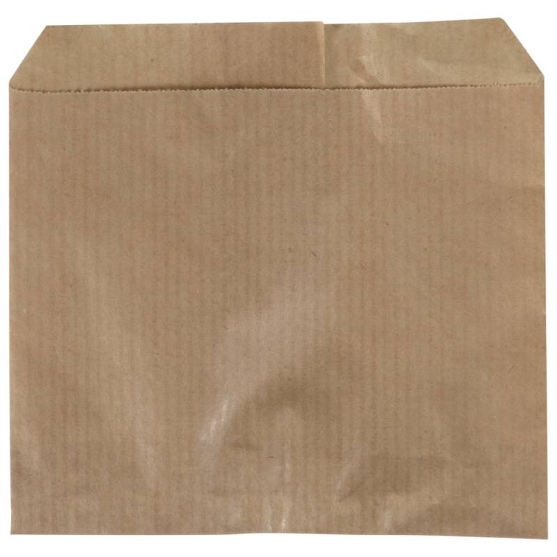 Brødpose 11x10,5x10,5cm 40 g/m2 papir uden rude engangs brun