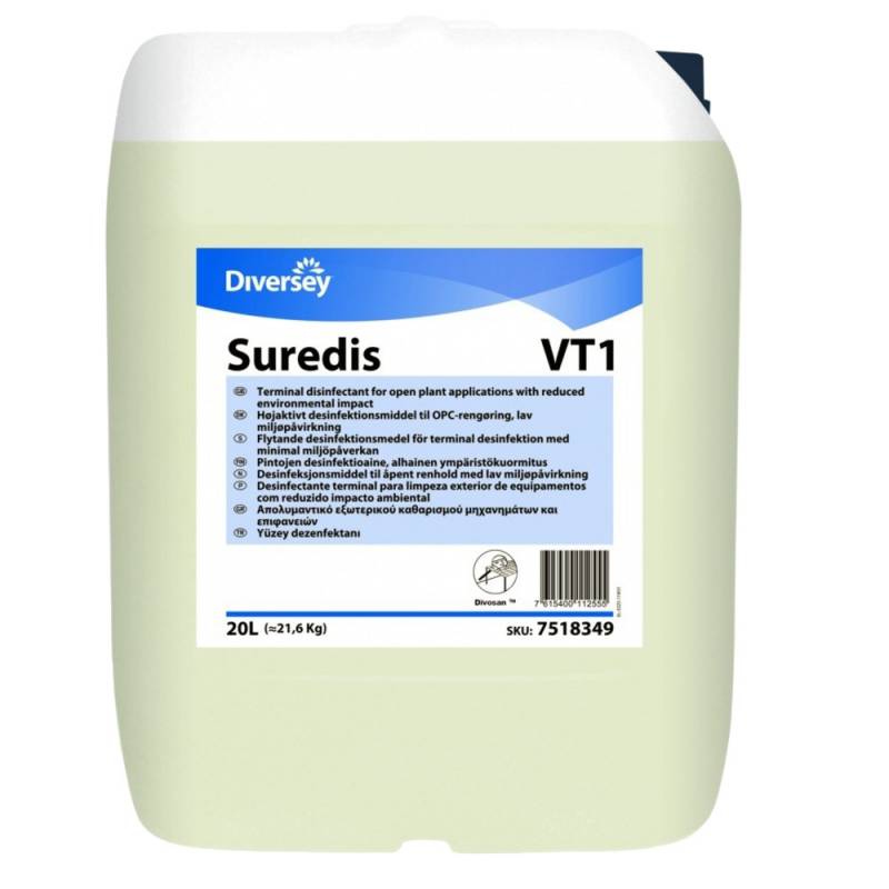 Diversey Desinfektionsmiddel Suredis VT1, 20 liter, højaktivt