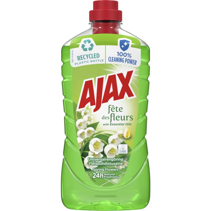 Ajax Klassisk Original universalrengøring 1L spring flowers med farve og parfume grøn