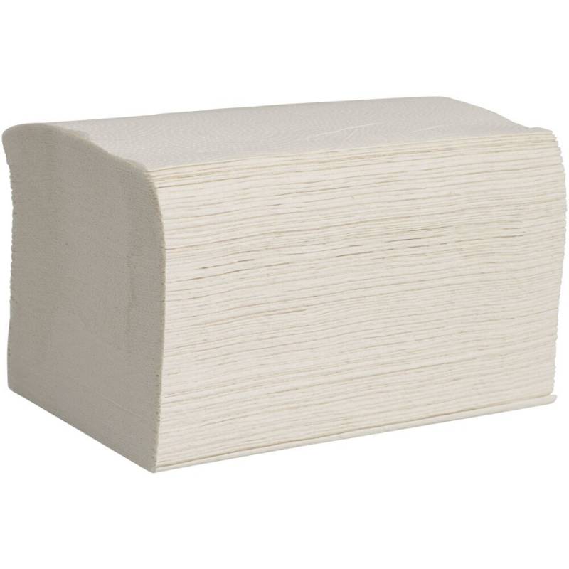 Dispenserserviet 2-lags interfold 16,5x21,2cm hvid genbrugspapir