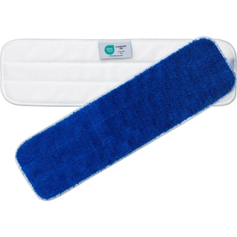 T&oslash;r- fugt- og v&aring;dmoppe 40cm med velcro hvid