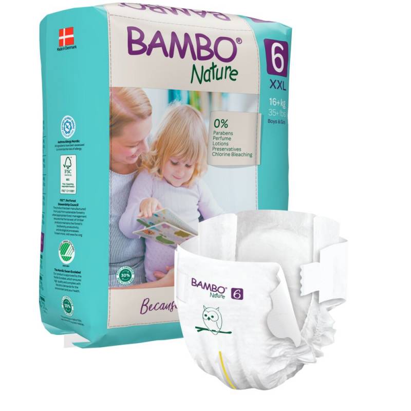 Bambo Nature ECO b&oslash;rne bukseble svanem&aelig;rket Str. 6, 16+ kg