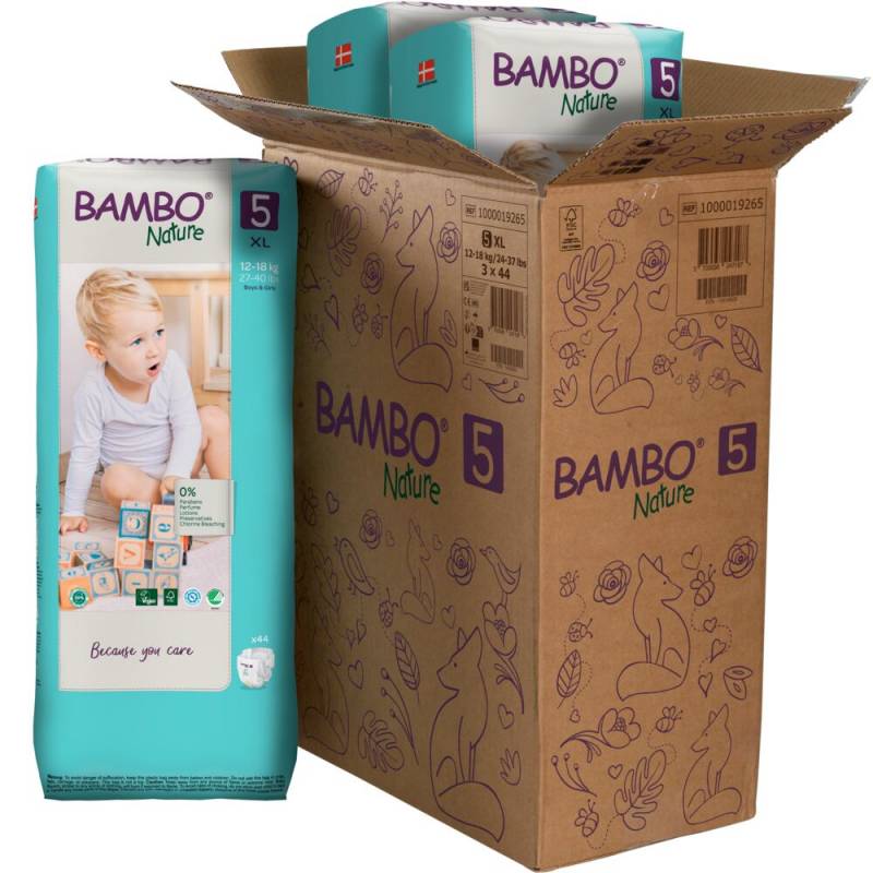 Bambo Nature ECO svanemærket børne bleer Str.5 til 12-18 kg