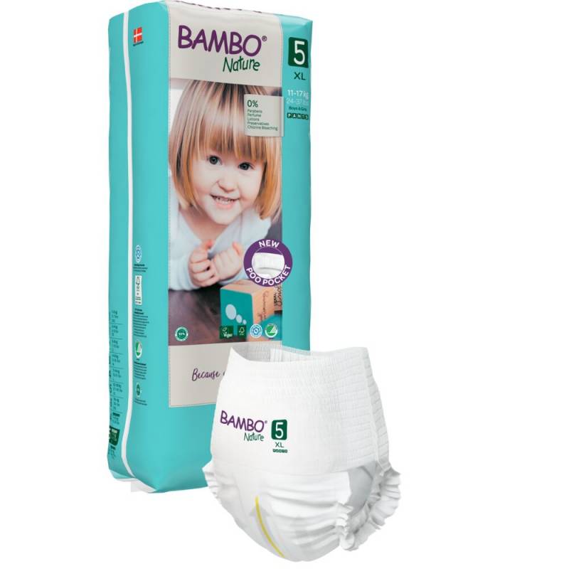 Bambo Nature ECO svanem&aelig;rket b&oslash;rne bleer h&oslash;j pakke Str.5 til 11-17 kg
