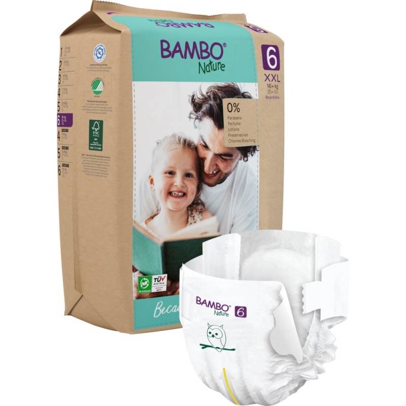 Bambo Nature svanem&aelig;rket b&oslash;rne bleer str. 6, 16+ kg