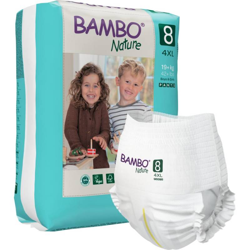 Bambo Nature Pants B&oslash;rneble bukseble milj&oslash;m&aelig;rket str. 8 19+ kg