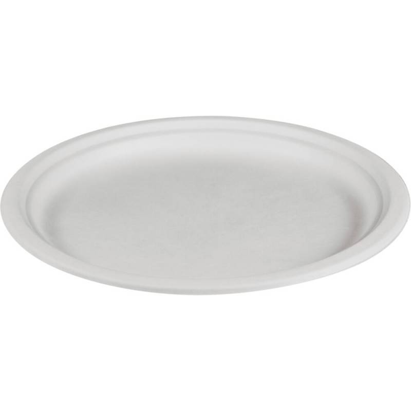 Gastro Fibertallerken &Oslash;26cm fremstillet af sukkerr&oslash;r hvid