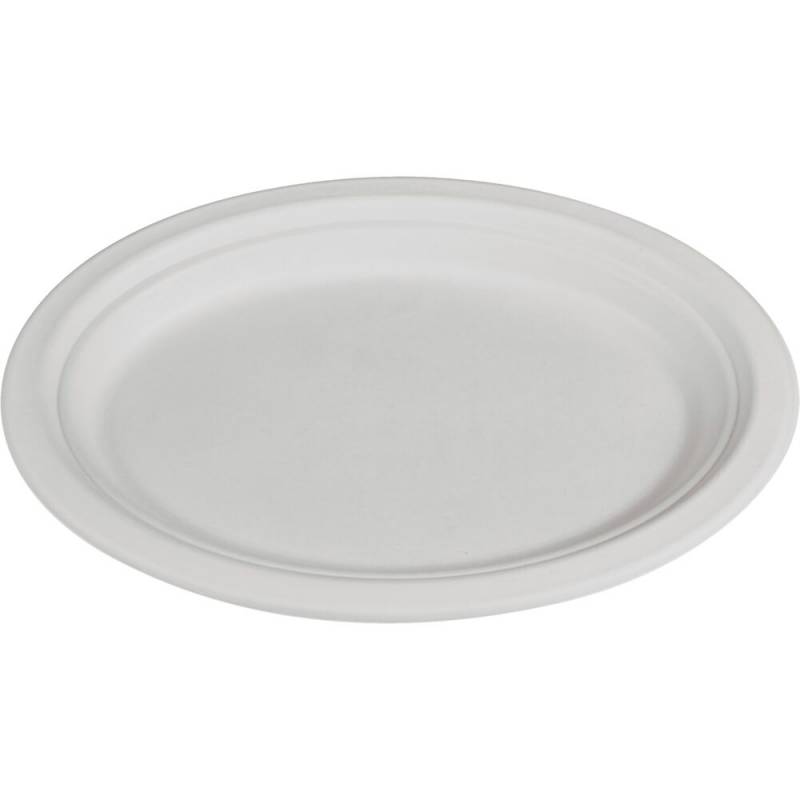 Gastro-Line Fibertallerken 19x26cm fremstillet af sukkerr&oslash;r oval hvid