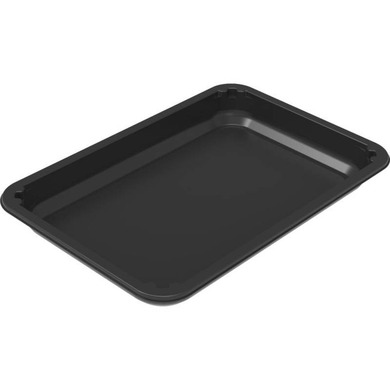 Plastbakke K 2260-27 26x17,7x2,7cm 92 ml APET 1-rums sort