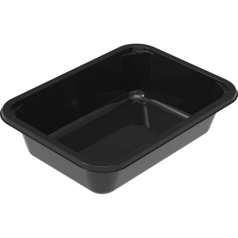 Bakke, 18,7x13,7x4,6cm, 765 ml, sort, CPET, 1-rums