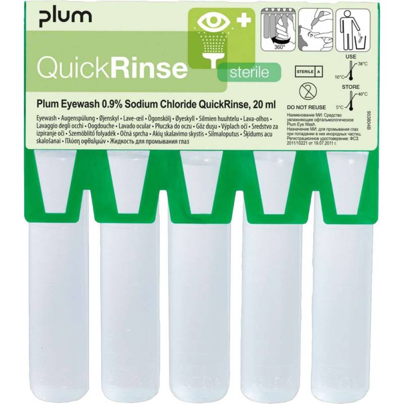 &Oslash;jenskyl, QuickRinse, 20 ml, klar, steril *Denne vare tages ikke retur*