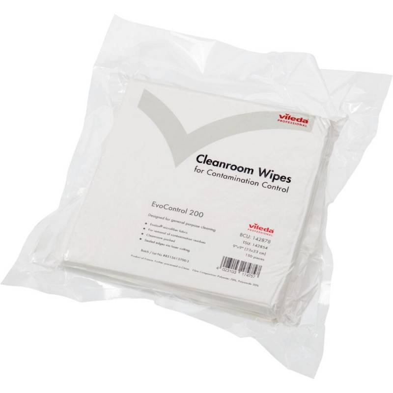 Vileda EvoControl 200 Rengøringsklud CE 30,5x30,5cm KAT6,7,8,9 hvid