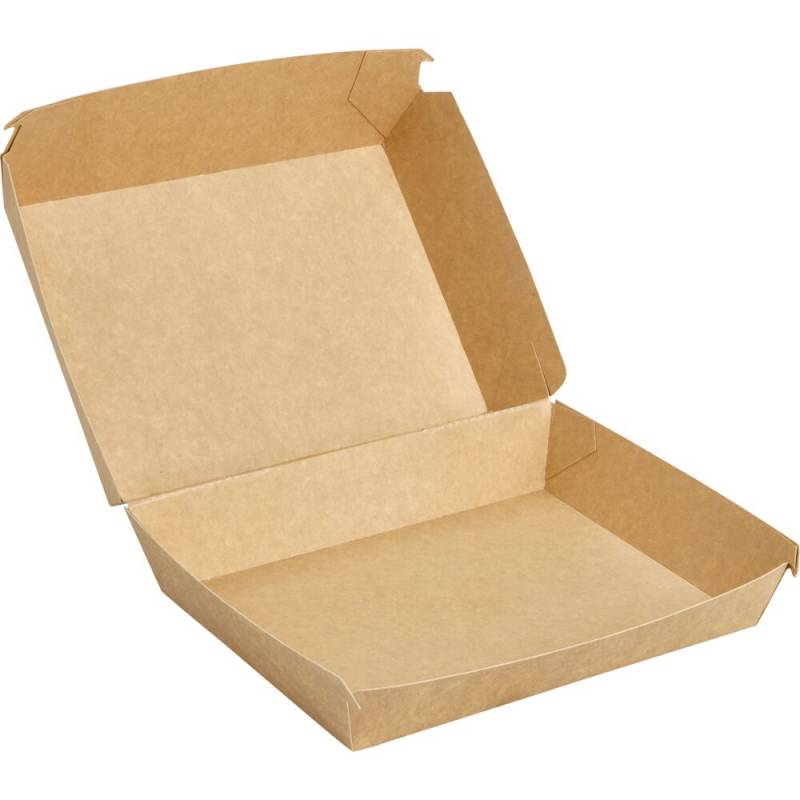 Gastro boks Takeaway 19,5x15x8cm 2340 ml kraft/PE  brun